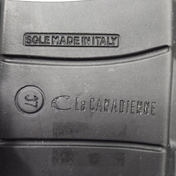 La Canadienne Black Leather Chelsea Boots Size 37 Made In Italy With Wellfleet L - Picture 4 of 11